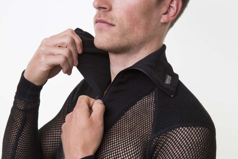 BRYNJE Wool Thermo Zip-polo w/inlay