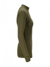 BRYNJE Lady Arctic Double Tactical Zip-polo 3/4 neck, olive