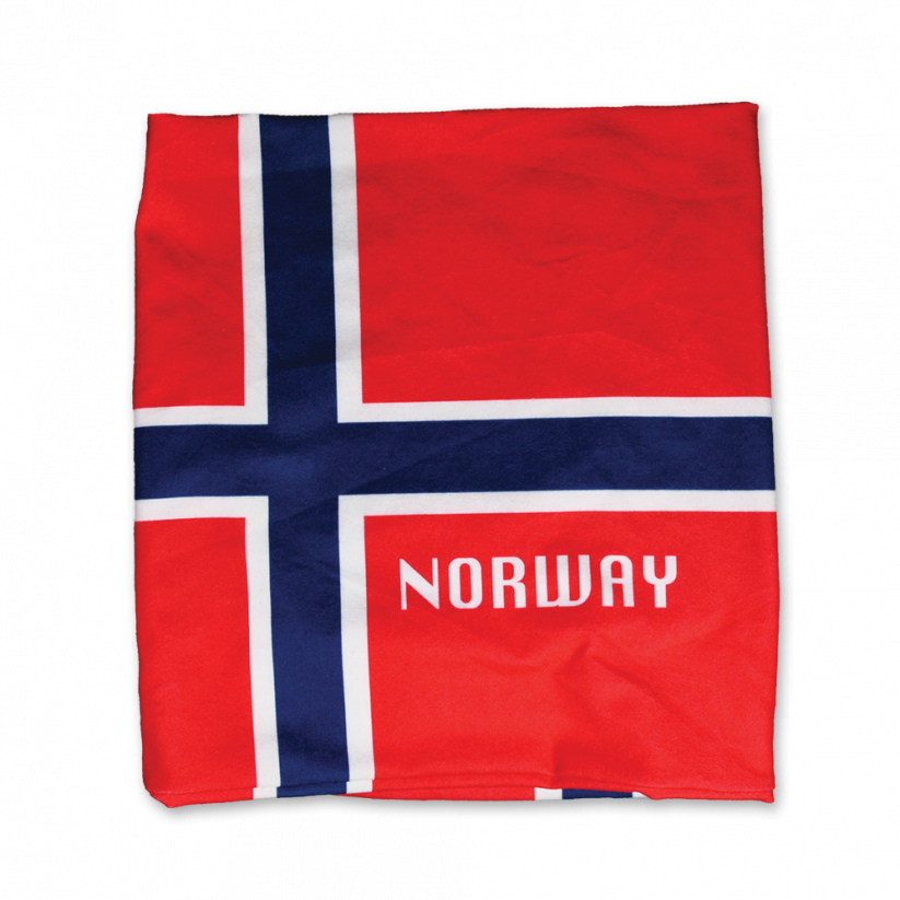 Elastický nákrčník s norskou vlajkou