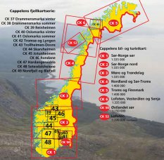 Přehled map série Fjellkart