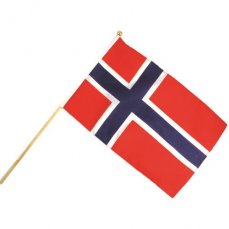 Vlaječka Norska do ruky 30x45 cm