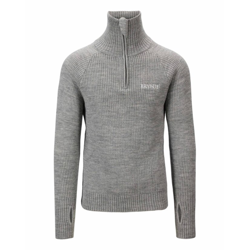 BRYNJE Wool Sweater Zip-polo