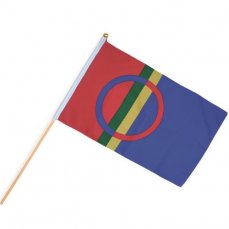 Sámská vlaječka do ruky 30x45 cm