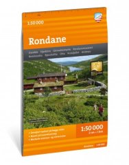 Rondane turistická mapa Rondane turistická mapa
