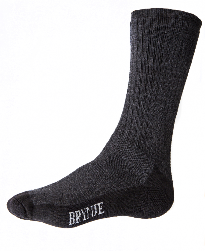 BRYNJE Active Wool Sock - barva: černá, velikost: 39-42