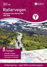 Cyklistická a turistická mapa Rallarvegen 1:50.000