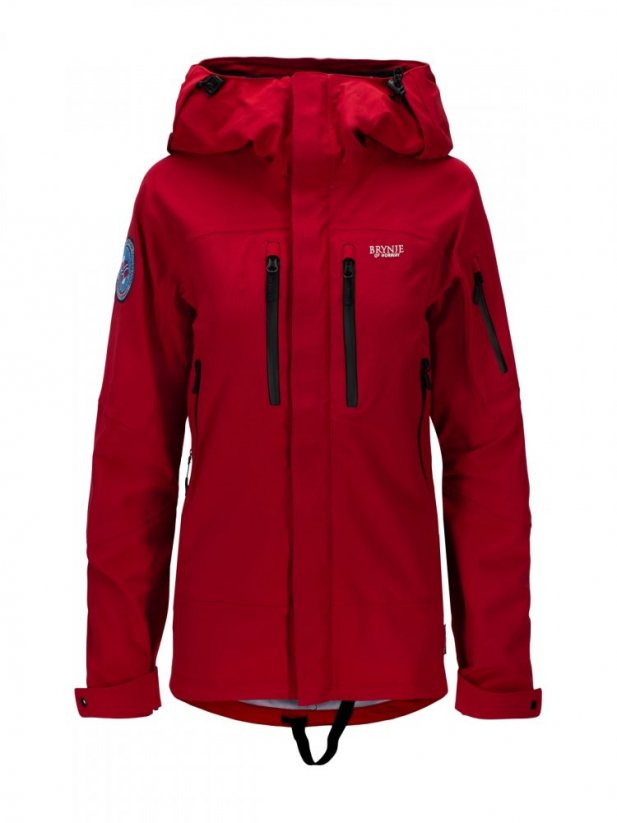 BRYNJE Lady Expedition Hard Shell Jacket 2.0 - barva: červená, velikost: S (36-38)