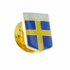 Odznak SWEDEN se švédskou vlajkou