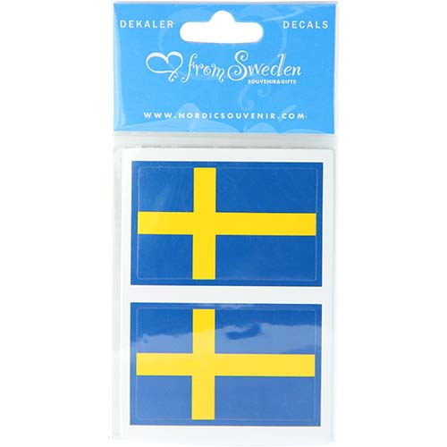 Samolepka SWEDEN, švédská vlajka - 2ks