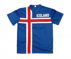Tričko pro fanoušky ICELAND - islandská vlajka