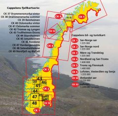 Přehled map série Fjellkart