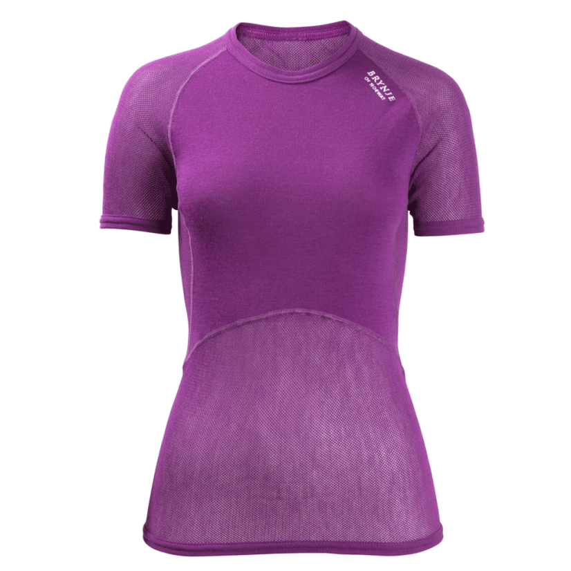 BRYNJE Lady Wool Thermo light T-Shirt violet