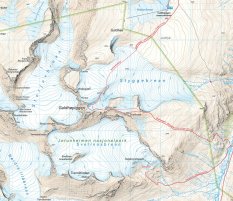 hoyfjellskart_jotunheimen_galdhpiggen_glittertind detail