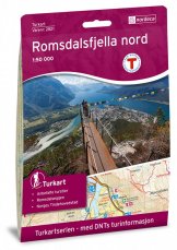 Turistická mapa Romsdalsfjella Nord 1:50 000