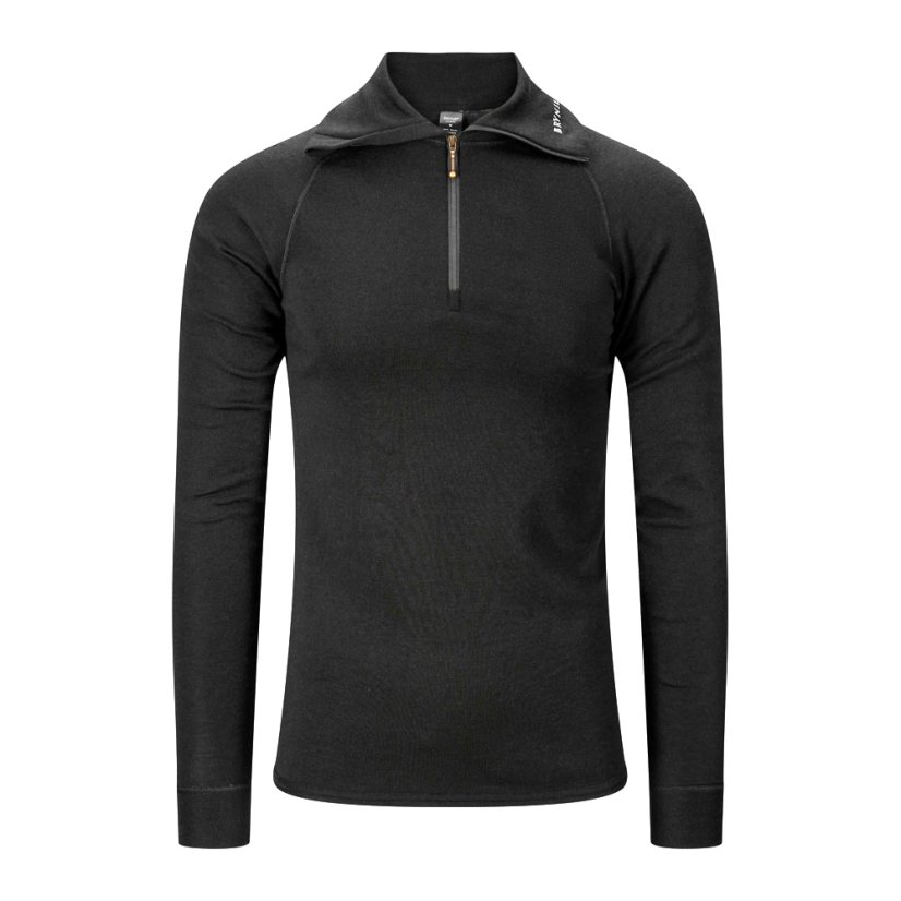 BRYNJE Classic Wool Zip Polo Shirt