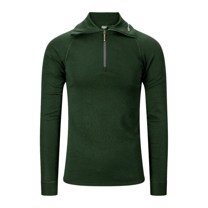 BRYNJE Classic Wool Zip Polo Shirt
