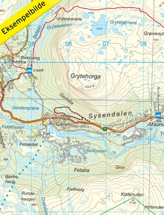Hardangervidda 1:50 000 TOPO 3000