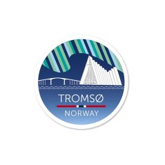 Samolepka s norskou vlajkou