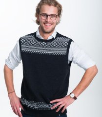 Vrikke Hovden černá vesta Vrikke Hovden černá vesta