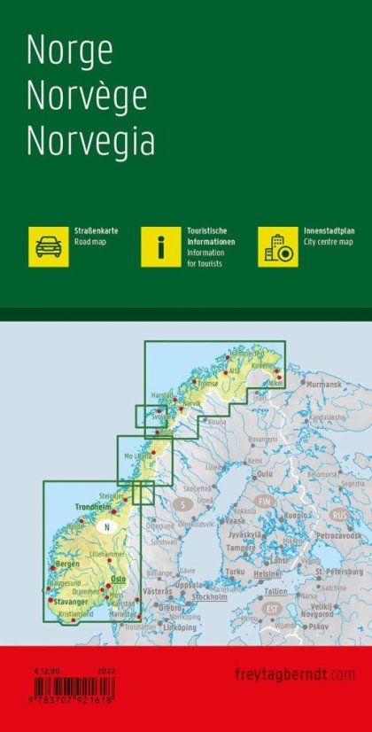 Norsko - mapa