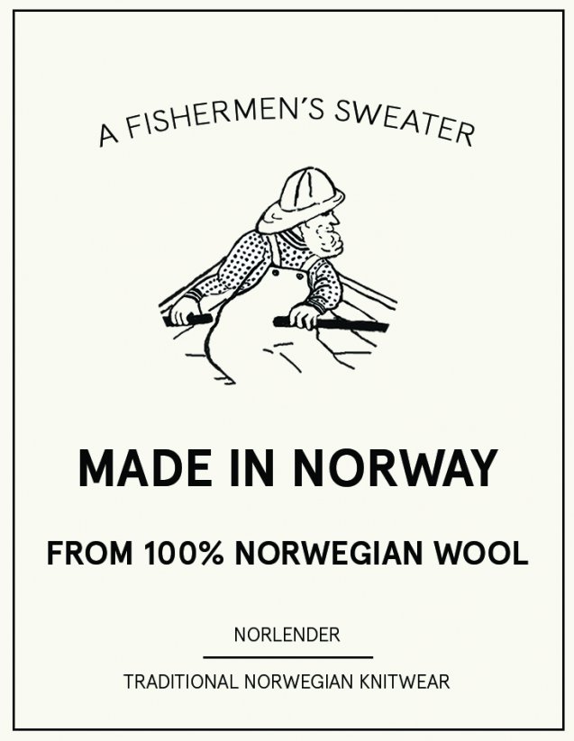 Norský rybářský svetr Norlender SVALBARD, 100% vlna, tmavý