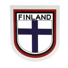 finská vlajka - samolepka