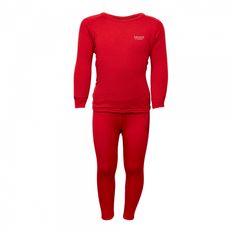 BRYNJE Arctic Kids Shirt/Longs - barva: červená, velikost: 9-10 let