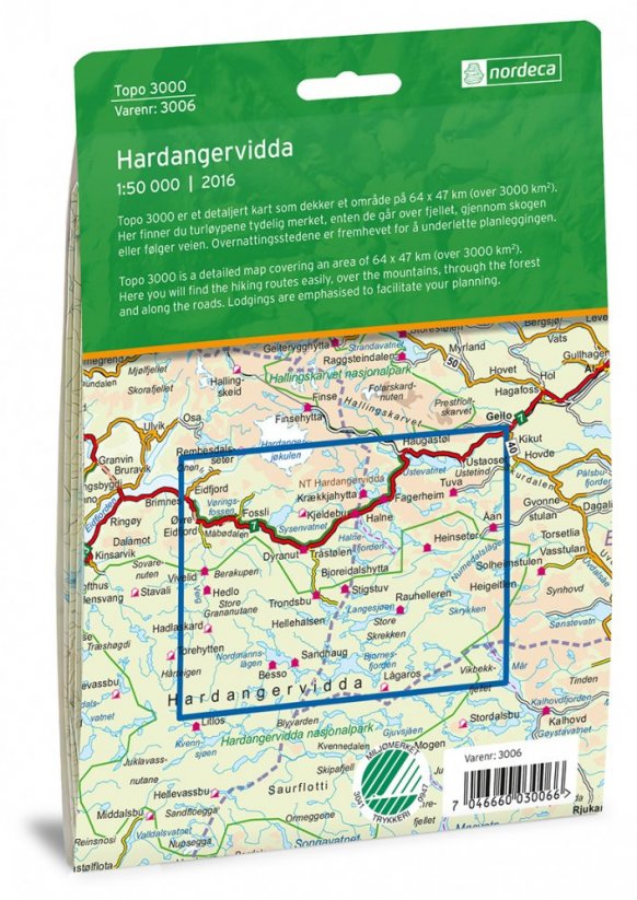 Hardangervidda - zadní strana obalu