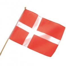 Vlaječka Dánska do ruky 30x45 cm