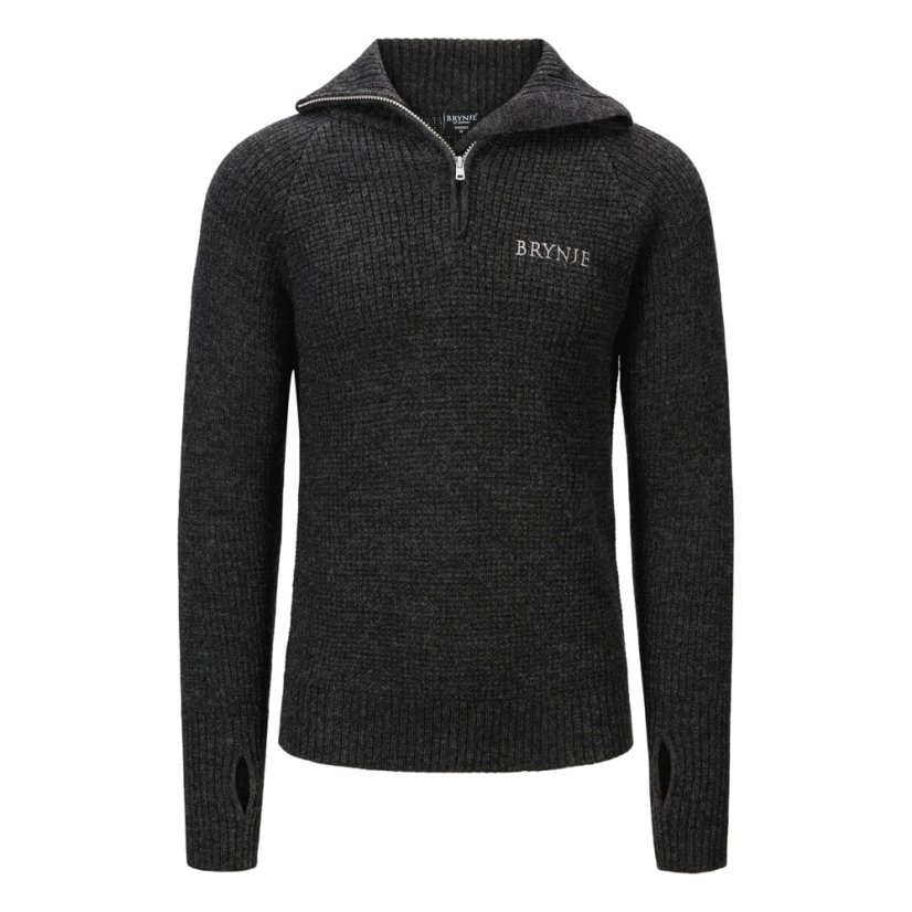 BRYNJE Wool Sweater Zip-polo