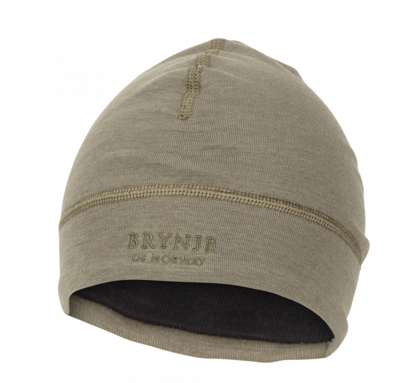 Čepice BRYNJE Arctic light hat - barva: olive, velikost: S-M